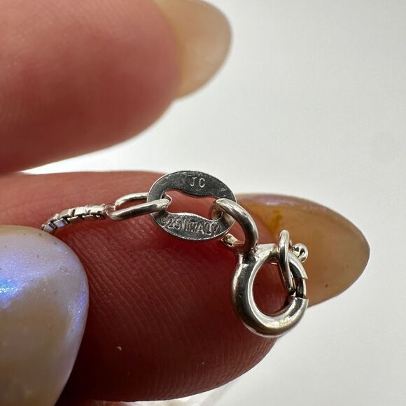 VTG Navajo Jim Calladitto Sterling Kokopelli Pendant Turquoise 925 18" necklace! - Picture 4 of 12